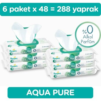 Prima Islak Havlu  Aqua Pure 48*6 (288 Yaprak)