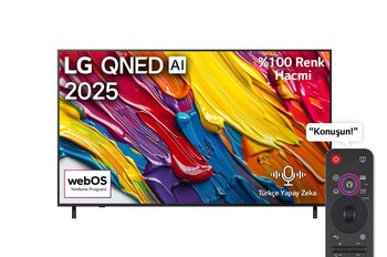 LG 65QNED82A6B 4K Ultra HD 65 inç QNED Siyah Smart TV
