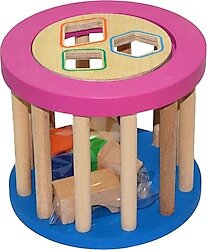 PlayWood Eğitici Ahşap Silindir Bul-Tak