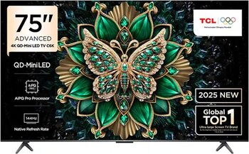 TCL 75C6K Premium 4K Ultra HD 75" 190 Ekran Uydu Alıcılı Google Smart Mini LED TV