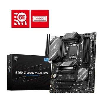 MSI B760 GAMING PLUS WIFI-6E DDR4 HDMI DP PCIE 4.0 1700p ATX