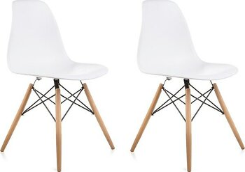 Dorcia Home Beyaz Eames Sandalye - 2 Adet - Cafe Balkon Mutfak Sandalyesi