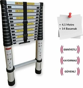 Master 14 Basamaklı Teleskopik A Tipi Merdiven 4.4 Mt. 504325