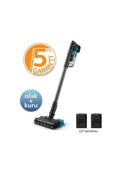 Philips 6000 Serisi Çift Bataryalı XC6553 SpeedPro Aqua Şarjlı Dikey Süpürge Hem Sil Hem Süpür