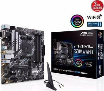 ASUS PRIME B550M-A WIFI II AMD B550 Micro ATX Anakart