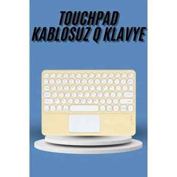 Eco Lounge Touchpad Tüm Cihazlara Uyumlu Bluetooth Klavye Touchpad Slim Kablosuz Wifi Q Klavye