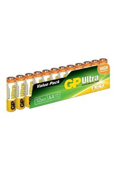 GP Batteries Ultra Alkalin 12'li Aa Boy Kalem Pil