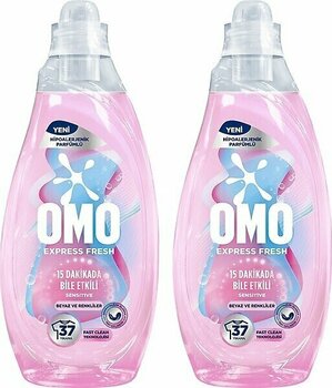 Omo Express Fresh Sensitive Beyaz ve Renkliler Sıvı Çamaşır Deterjanı 1480ML X2 - 1,48 lt