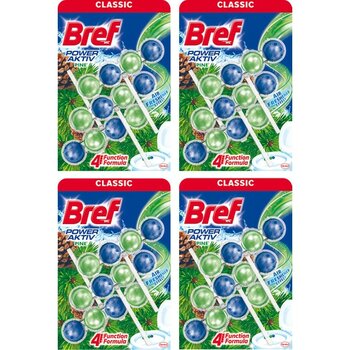 Bref Power Aktif Çam Kokulu 3'lü Katı Klozet Koku Giderici x 4 Adet