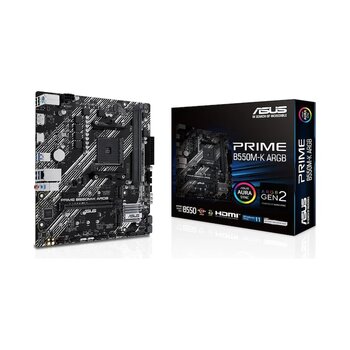 Asus Prime B550m-k Argb 5100 Mhz (oc) Ddr4 Soket Am4 Matx Anakart