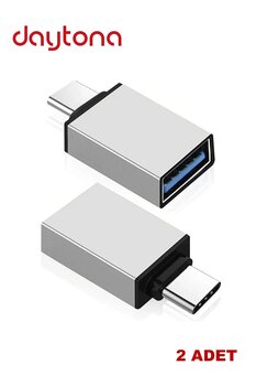 Daytona Dr01 Macbook Uyumlu Type-c -usb 3.0 Otg Usb Flash Driver Klavye Mouse Dönüştürücü Adaptör (2 ADET)