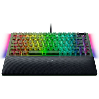 Razer Blackwidow V4 75% Green Switch Us Layout Klavye RZ03-05003300-R3M1 - Siyah