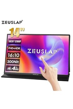 Zeuslap Z14 Lite Pro 14'' Fhd+Hdr 1920X1200 60Hz Ads-Ips Panel Type-C Ultra Ince, Dokunmatik Taşınabilir Monitör (Zl-Z14-Lıte-Pro)