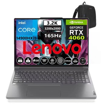 Lenovo Thinkbook Thinkbook 16p G5 Irx İ9-14900hx 64gb Ddr5 1tb Ssd Rtx4060 8gb 16 Inç 3.2k (3200×2000) 165hz Windows11pro Gaming Laptop 221n50024tr042+Weblegelsinçanta