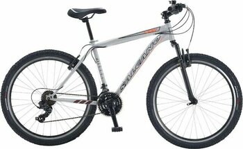 Salcano Lion 24 Jant V-fren 21 Vites Çocuk Dağ Bisikleti Koyu Gri Sarı Kırmızı - Siyah