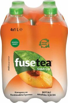 Fuse Tea Soğuk Çay Şeftali 1L 4 Adet Promo Pack