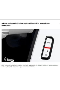 Bosch 2000W motor blok gücü:Kıyma /Sucuk /Sosis Makinesi