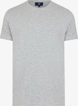 W Collection Gri Melanj Bisiklet Yaka Kısa Kol T-shirt