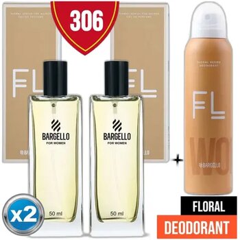 Bargello 306 EDP 2x50 ml Kadın Parfüm + Floral 150 ml Deodorant