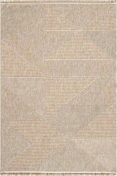 Dekorenti Çam Halı  Enti Halı Vega 1455 Vizon Iskandinav Desenli Makine Halısı - 200 x 290 cm