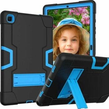 Samsung Galaxy Tab A7 10.4 (2020) T500 Siyah + Mavi Tablet Kılıfı