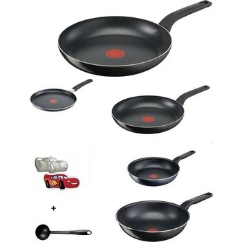 Tefal Titanyum 2x Xl Force Difüzyon Tabanlı Tava Seti - 2x 32 cm - Siyah