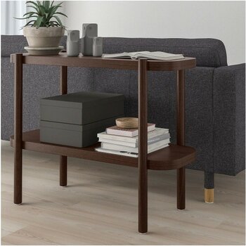 IKEA Lısterby Konsol Sehpa, Koyu Kahve 92X38X71 cm - Kahverengi