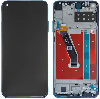 Huawei P40 Lite E Uyumlu Çıtalı Oled Lcd Ekran Dokunmatik Mavi