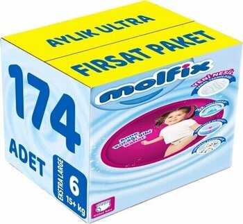 Molfix 6 Numara Extra Large 174'Lü Külot Bez