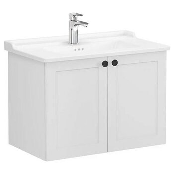 Vitra Root Classic 80 cm Açık Gri Kapaklı Banyo Dolabı Alt Modül Lavabo