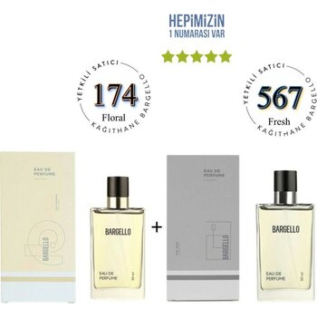 Bargello 174 + 567 Kadın / Erkek Parfüm Edp 50 ml Floral / Fresh - MNMS174567 - 100 ml