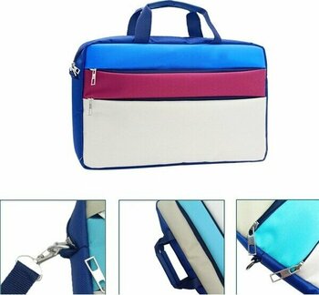 Microcase Huawei Matepad 11.5 Inch ile Uyumlu Tablet Macbook Laptop Tablet Çantası 2 Bölmeli AL4821 - Bordo