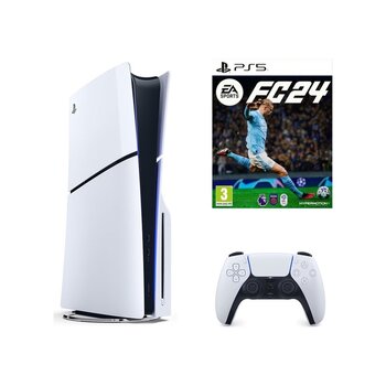 Sony Playstation 5 Slim 1 Tb Standart Edition Konsol + Ps5 Fc 24 (i̇thalatçı Garantili)