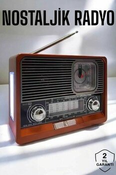 Machnera Nostaljik Radyo Usb,aux ve Sd Kart Girişli Bluetooth Bağlantılı - Çok Renkli