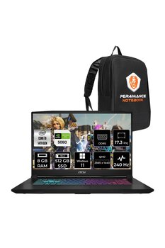 MSI Katana 17 HX i9-14900HX 8GB 512GB SSD RTX5060/8GB 17.3'' 2K QHD 240Hz W11H Gaming Laptop B14WFK
