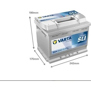 Varta 12V 60 Ah Amper Akü 540A Varta Akü Blue Dynamic D24 -Mart 2022-