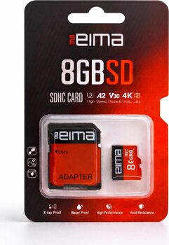 EİMA 8GB SD Kart | SDHC, Adaptörlü, Güvenilir Depolama