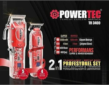 Powertec TR-3400 Tıraş Makinesi