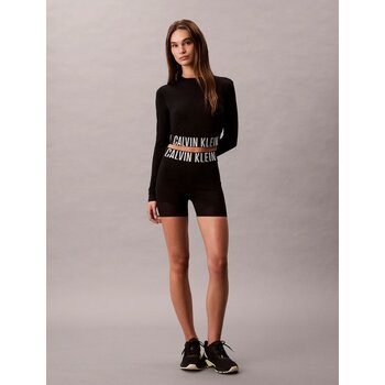 Calvin Klein Intense Power Yarım Balıkçı Yaka Uzun Kollu Kadın Siyah Gömlek LVGWF5K202-UB1 - L