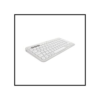 Logıtech K380s, Pebble Keys 2, Beyaz, 920-011860, Bluetooth, Türkçe, Q, Multimedya, Mini Klavye Çok Renkli