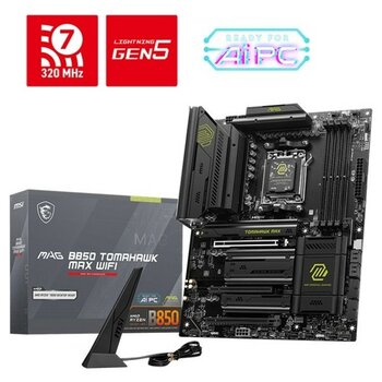 Verto Msı Mag B850 Tomahawk Wıfı Ddr5 8200MHZ 1xhdmı 4xm.2 Atx Am5 (Amd Am5 9000/8000/7000 Seri̇leri̇ Ile Uyumlu)