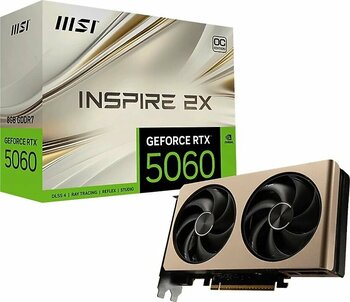 MSI RTX 5060 8G Inspire 2X OC G506-8I2C 128 Bit GDDR7 8 GB Ekran Kartı