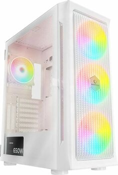 Rampage Prolix Mesh 650w 80+ Beyaz Temperli Cam 4x120mm Argb Fan Atx Mid-Tower Gaming (Oyuncu) Kasası