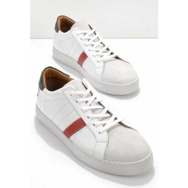 Bambi Beyaz Yeşil E01585200703 43 Sneaker