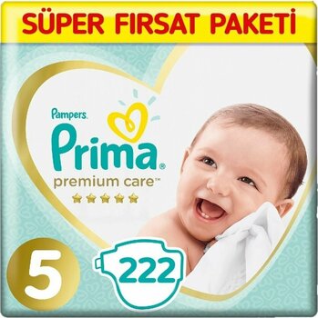 Prima Premium Care Bebek Bezi 5 Beden 222 Adet