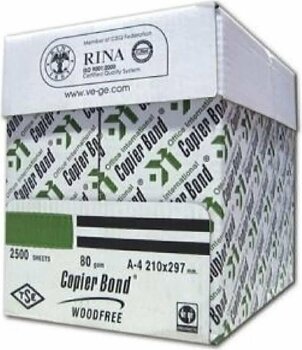 Copier bond A4 Fotokopi Kağıdı Vege 80 G 500'lü Kağıt 5 Paket