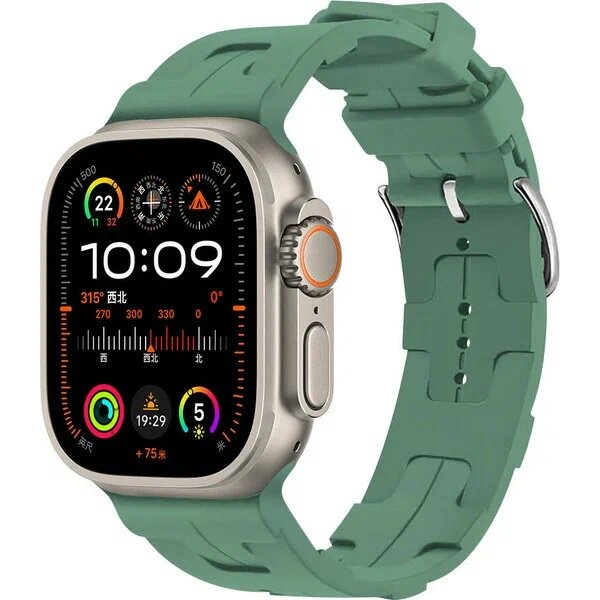 Appfube Watch Ultra 49 MM Petrol Yeşili Kordon