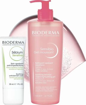 Bioderma Sensibio Foaming Jel 500ml + Sebium Sensitive Krem 30ml