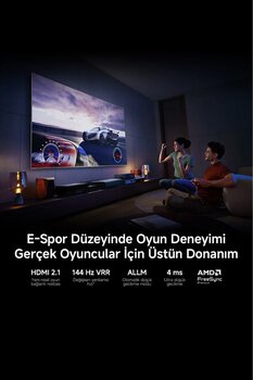 Xiaomi TV Max 85 2025 - 85\" 215 4K Ultra HD QLED 144 Hz AirPlay Destekli Uydu Alıcılı Google Smart TV