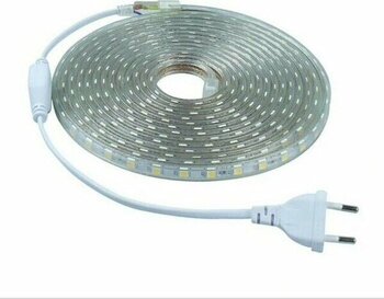 Yuled Dış Mekan 3 Çipli Silikonlu Şerit LED 220 V Beyaz 100 m + Güç Fişi